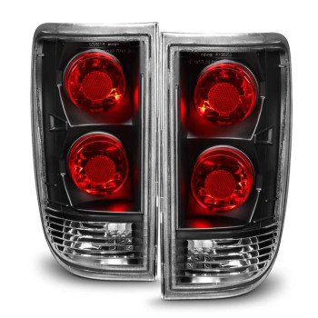 VIPMOTOZ Black Housing Tail Light Lamp Assembly Set For 1995-2005 Chevy Blazer GMC Jimmy Oldsmobile Bravada, Driver & Passenger Side