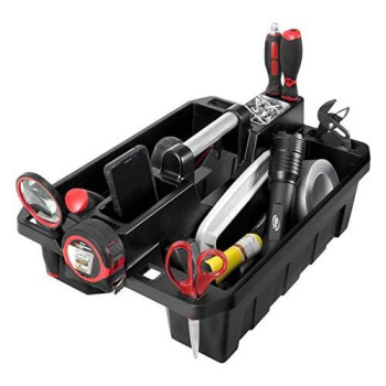 Performance Tool W88995 Portable Supply Caddy and Magnetic Utility Tool Tray,Black