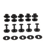 Mtsooning 10PCS Car Floor Mat Lock Clips, Anti-Slip Fixing Retainers, Black Carpet Clamps Buckles Replacement for BMW 3 5 7 E36 E46 E38 E39