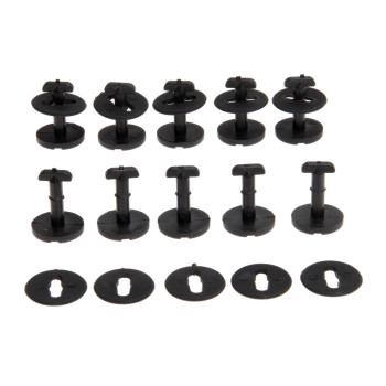 Mtsooning 10PCS Car Floor Mat Lock Clips, Anti-Slip Fixing Retainers, Black Carpet Clamps Buckles Replacement for BMW 3 5 7 E36 E46 E38 E39