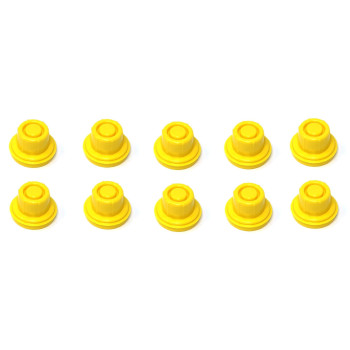 10 Pack Replacement YELLOW SPOUT CAPS Top Hat Style fits  900302 900092 BLITZ Gas Can Spout Cap fits self venting gas can Aftermarket (SPOUTS NOT INCLUDED)