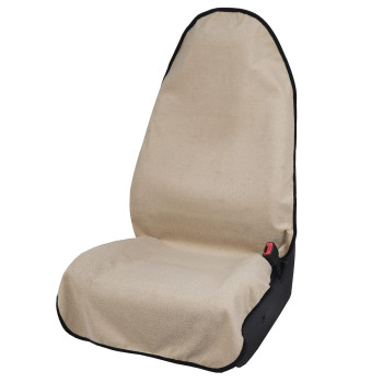 Leader Accessories Towel Waterproof Car Seat Cover Beige for Trucks SUV Fitness Athletes Pets Gym and Water Sport