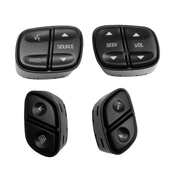 JOYTUTUS Steering Wheel Radio Control Switch Buttons fits Silverado Sierra 2003-2007, Trailblazer & Envoy 2004-2009, Tahoe & Yukon 2003-2006, Replaces OE 21997738, 21997739, 1999442, 1999443