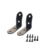 DEWHEL 2pcs Black Edition Glove Box Hinge Repair Kit for 2001-2008 Audi A4 B6 B7 S4 RS4 8E Replacement DIY Compartment Lid Hinge Kit Bracket Fix 8E1880302B 8E1857124A24A 8E1880302E