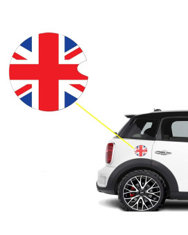 Xotic Tech 1x Red Blue Union Jack UK Flag Pattern Vinyl Sticker Decal Compatible with Mini Cooper Gas Cap Cover