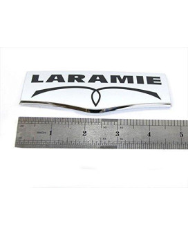 1pc OEM Laramie Tailgate Emblem Badge 3D Laramie Nameplate Replacement for 1500 2500 3500 Chrome