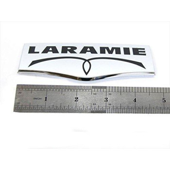 1pc OEM Laramie Tailgate Emblem Badge 3D Laramie Nameplate Replacement for 1500 2500 3500 Chrome