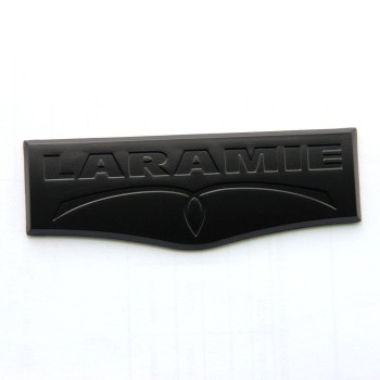 1pc OEM Laramie Tailgate Emblem Badge 3D Laramie Nameplate Replacement for 1500 2500 3500 Matte Black