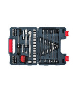 Crescent 70 Pc. 1/4 & 3/8 Drive 6 & 12 Point Standard SAE/Metric Mechanics Tool Set - CTK70MPN