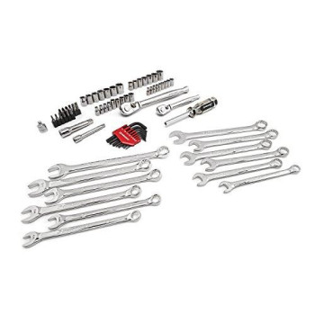 Crescent 70 Pc. 1/4 & 3/8 Drive 6 & 12 Point Standard SAE/Metric Mechanics Tool Set - CTK70MPN