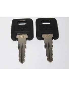 Ilco RV Motorhome Trailer Keys, Black, Key Lock, Engraved G304