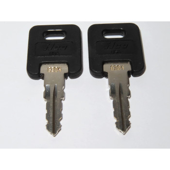 Ilco RV Motorhome Trailer Keys, Black, Key Lock, Engraved G304