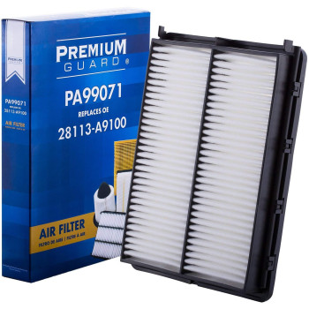 Premium Guard Air Filter PA99071 Fits 2020-16 Kia Sorento, 2023-20 Telluride, 2021-15 Sedona, 2018-17 Hyundai Santa Fe Sport, 2020-19 Santa Fe