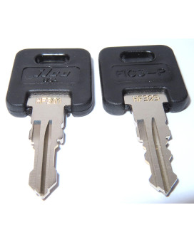 Ilco Key Lock Replacement Set for FIC RV MotorHome Trailer - 2 Keys, Black