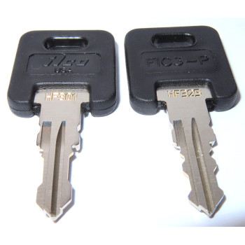 Ilco Key Lock Replacement Set for FIC RV MotorHome Trailer - 2 Keys, Black