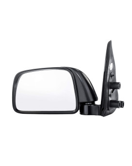 Dependable Direct Left Driver Side Black Manual Folding Non-Heated Door Mirror for Toyota Tacoma (1995 1996 1997 1998 1999 2000) - TO1320116