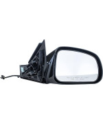 Passenger Side Mirror Compatible with Pontiac Grand Prix (2004 2005 2006 2007 2008) Black Non-Heated Non-Folding Power Operated Right Outside Rear View Door Mirror - GM1321279