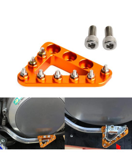 NICECNC Orange Rear Brake Pedal Step Plate Tip Dirt/Street Bike Compatible with KTM 85-500 (not 2016 125/150SX/SXF/XCF) 2004-2016 690Enduro R/SMC R 2019-21 790 990/950 1050 1090 1190 1290 Adventure/R