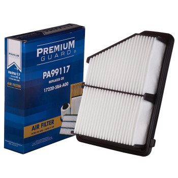 PG Engine Air Filter PA99117 Fits 2016-23 Honda Civic, 2014 Renault Trafic (Naturally Aspirated)