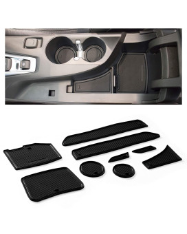 CupHolderHero fits Chevy Camaro Accessories 2010-2024 Premium Custom Interior Non-Slip Anti Dust Cup Holder Inserts, Center Console Liner Mats, Door Pocket Liners 9pc Set (Solid Black)