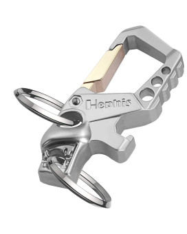 Hephis Bottle Opener Key Chain,Bigger Heavyduty Keychain,Car Key Chain for Men and Women(Silver and Gold)