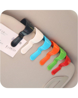 YOUNGFLY 4Pcs Multi-Purpose Car Vehicle Visor Accessories Sunglasses Glasses Card Pen Holder Ticket Clip Universal