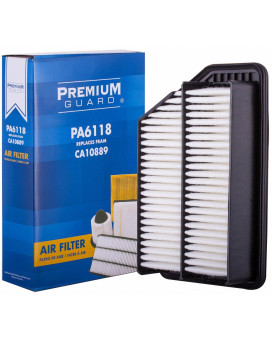 PG Engine Air Filter PA6118 Fits 2016-11 Kia Sportage, 2017-14 Rondo, 2015-10 Hyundai Tucson, 2020-17 Creta, 2015 ix35