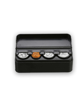 Vaygway Car Coin Change Holder- Black Mini Storage Coin Organizer-Universal Car Money Meter Dispenser