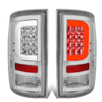 DNA MOTORING TL-DRAM09-LED-3D-CH-G2 LED 3D Tail Light Assembly Driver & Passenger Side [Compatible with 09-17 Dodge Ram 1500 2500 3500]