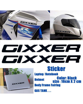 Black Gixxer Sticker Helmet Body Fairing Pipe Decal Laptop Notebook Emblem for Suzuki GSXR 600 750 1000 1300 Hayabusa