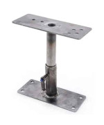 JEGS Shifter Pedestal Adjustable From 4 to 8.25 Made In USA Includes One 1/4 x 1-1/2 Push-Button Quick Release Pin