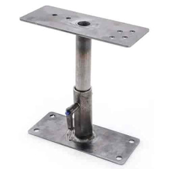 JEGS Shifter Pedestal Adjustable From 4 to 8.25 Made In USA Includes One 1/4 x 1-1/2 Push-Button Quick Release Pin