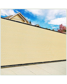 colourTree customized Size Fence Screen Privacy Screen Beige 8 x 168 - commercial grade 170 gSM - Heavy Duty - 3 Years Warranty - cable Zip Ties Included