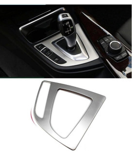 Boobo B-GF 2013-2016 Chrome F30 F31 Stainless Steel Interior Gear Shift Frame Cover Trim for BMW 3-Series