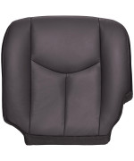 The Seat Shop Work Truck Driver Bottom Replacement Seat Cover - Very Dark Pewter (Dark Gray) Vinyl (Compatible with 2003-2006 Chevrolet Silverado Work Truck)