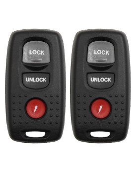 uxcell 2pcs 3 Buttons Key Fob Remote Control Case Shell Replacement KPU41794 for Mazda 3 6