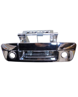 PT Auto Warehouse CH-3506M-TGC - Tailgate Handle for Ram 1500 2500 3500, Chrome - with Camera Hole