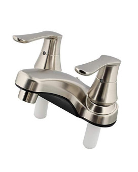 Empire Brass U-YNN77N-DH3 RV Non-Metallic Bathroom Faucet with Solid Saber Handles - 4, Brushed Nickel