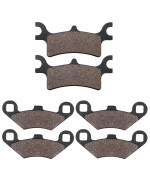 Cyleto Front and Rear Brake Pads for POLARIS 800 Sportsman EFI 2005-2007 / Sportsman 800(EFI Intl/HO) 2007-2011/Polaris Sportsman 400 450 500 600 700 2x4 4x4 Trail Blazer 330 250 Trail Boss 330