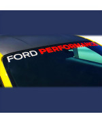 Ford Performance 2015-2017 Mustang Windshield Banner Ford Performance - White/Red