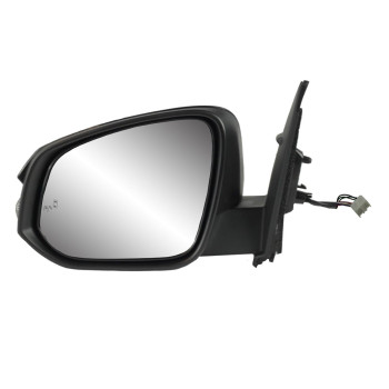 Driver Side Mirror for Toyota RAV4, US Built, Text blk w/PTM, w/Turn Signal, Blind spot Detection System, Foldaway, w/o Side View Camera, not for Hybrid Models, Heated Power