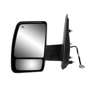 Fit System - 68118N Driver Side Mirror for Nissan NV 1500, 2500, 3500, Textured Black, Dual Lens Foldaway, w/o Tow pkg, Power