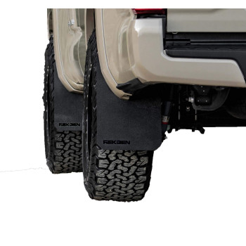 REK GEN Mud Flaps Compatible with Tacoma Gen3 (2016+) (Stock, Black)