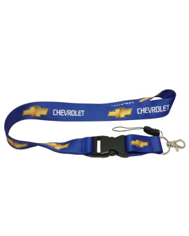 1pcs Blue Color USA Ship New Quick Release Neck Strap Lanyard Keychain Keyring Car Keys House Keys ID Badges Card for Chevrolet Design