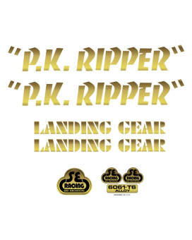 SE Bikes PK Ripper Decal Set Null Gold