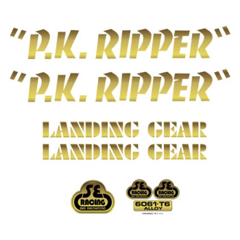 SE Bikes PK Ripper Decal Set Null Gold