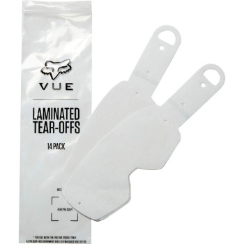 Fox Racing Unisex-Adult VUE Laminated Tear Offs - 14PK,Clear,One Size