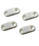 Hamilton Bowes 1 Strongest - RV & Trailer Magnetic Door/Baggage Door Catch Camper (White Plastic 2-Pairs)