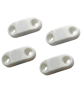 Hamilton Bowes 1 Strongest - RV & Trailer Magnetic Door/Baggage Door Catch Camper (White Plastic 2-Pairs)