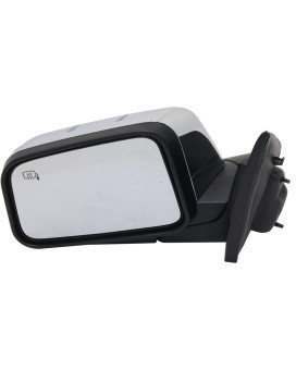 Kool Vue Mirror Driver Side Compatible with 2007 Lincoln MKX Power Glass, Heated, With Puddle Light - FO1320475